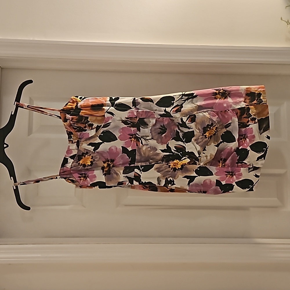 Fun floral cocktail dress